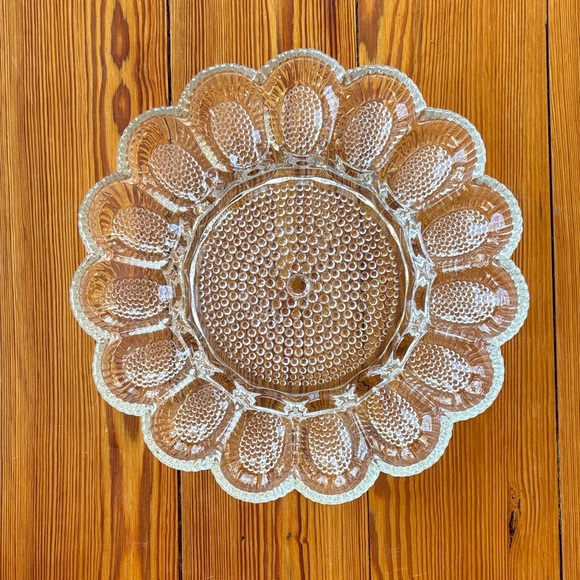 Indiana Glass Other - Vintage Indiana Clear Glass Hobnail Deviled Egg Plate/Platter